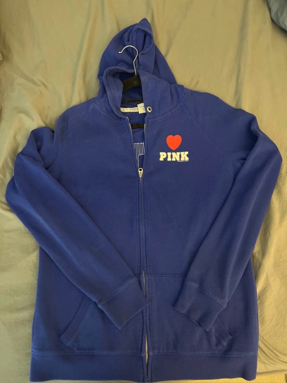 Victoria's Secret Pink NFL NY Giants zip-up hoodie - Medium